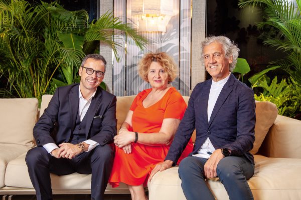  （左起）Leo與品牌大使Susanna Bidone及Savio Pesavento。