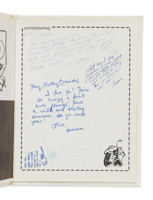 Kathy Loy Yearbook Signed by Tupac Shakur