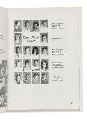 Kathy Loy Yearbook, Tenth Grade Theatre Class