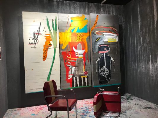 尚 · 米榭 · 巴斯基亞（Jean-Michel Basquiat）於1985年創作的《無題》。